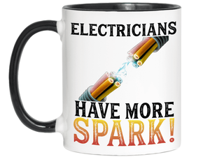 Funny Gifts for Electricians - Electricians Have More Spark Coffee Mug