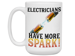 Funny Gifts for Electricians - Electricians Have More Spark Coffee Mug