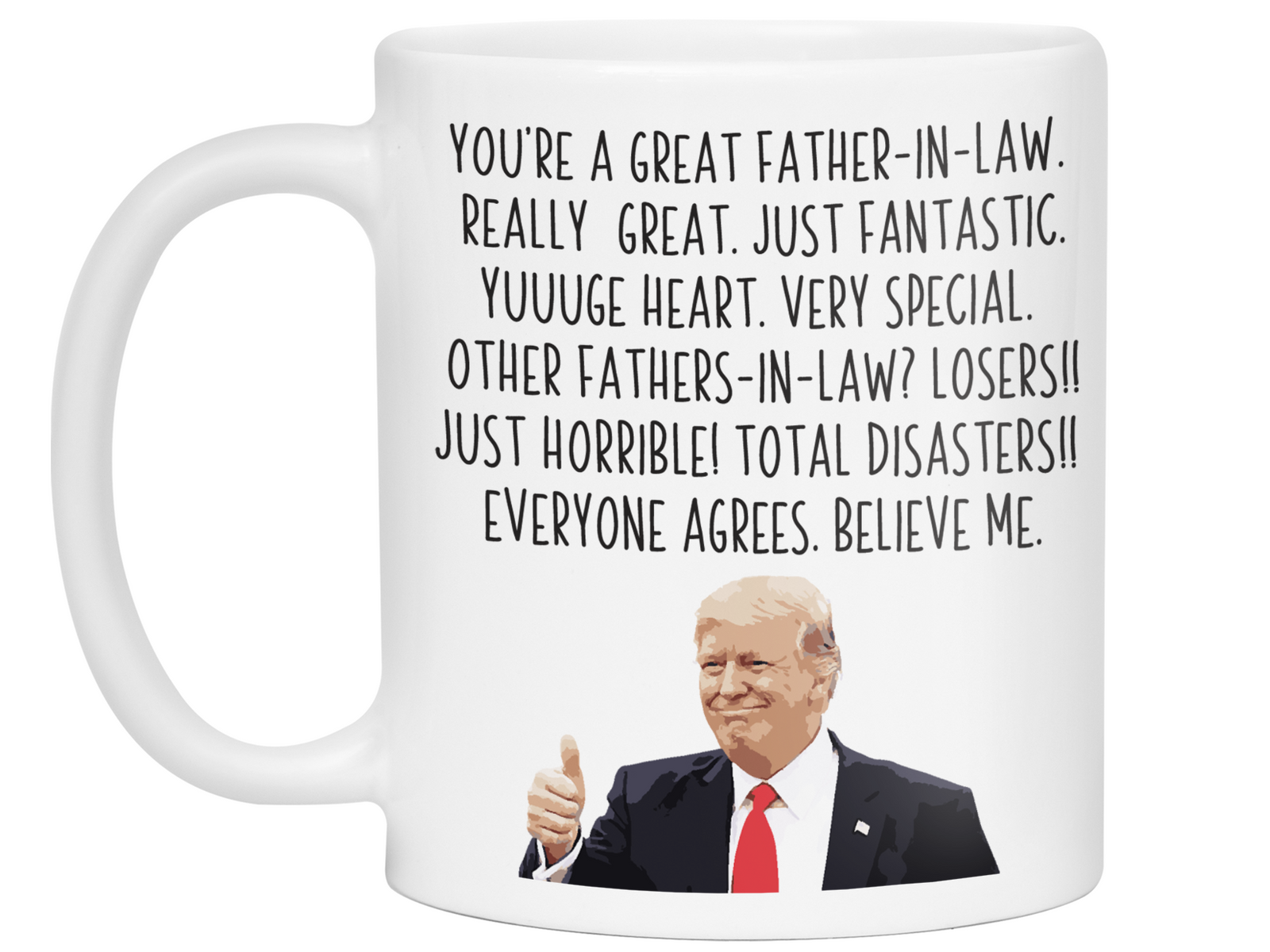 Funny Father-in-law Gifts - Trump Great Fantastic Father-in-law Coffee Mug, Bonus Dad Gift Idea