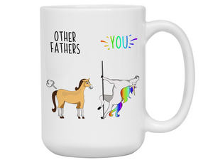 Father Funny Gifts - Other Fathers You Unicorn Farting Horse Gag Coffee Mug