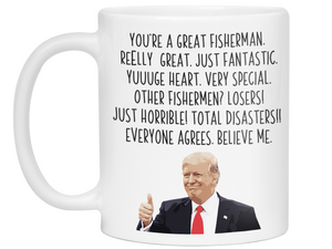 Funny Fisherman Gifts - Trump Great Fantastic Fisherman Coffee Mug