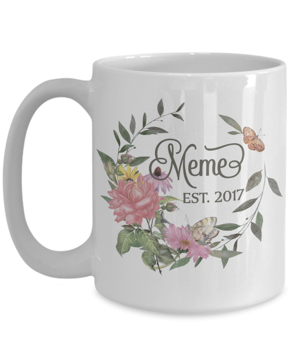 Meme Grandmother to Be Custom Personalized Coffee Mug | Customizable/Personalizable Gifts 15oz