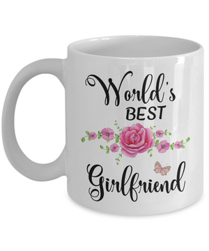 World's Best Girlfriend Coffee Mug Tea Cup | Girlfriend Gift Ideas
