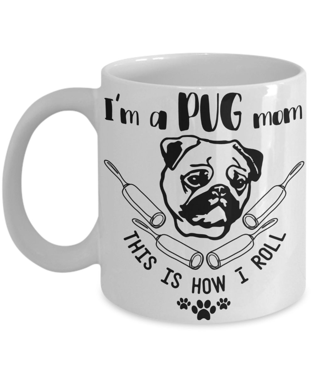 pug mom coffee mug