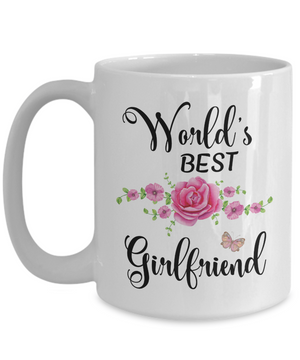 World's Best Girlfriend Coffee Mug Tea Cup | Girlfriend Gift Ideas