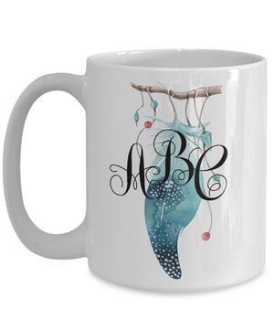 Custom dreamcatcher coffee mug