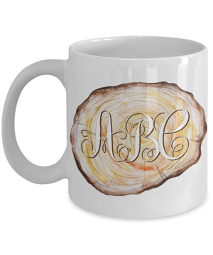 Woodworker Monogram Personalized Coffee Mug | Tea Cup | Gift Idea 11oz