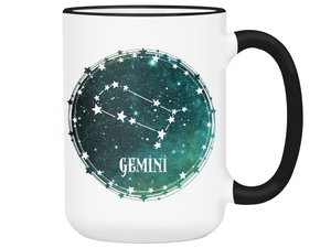 Gemini Zodiac Sign Coffee Mug | Horoscope, Astrology, Constellation | Unique Gift Idea | Two Sided