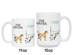 Godfather Funny Gifts - Other Godfathers You Unicorn and Farting Horse Gag Coffee Mug