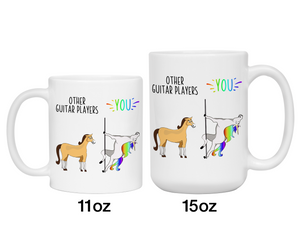 Guitar Player Gifts - Other Guitar Players You Funny Unicorn Coffee Mug
