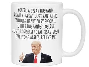 Funny Husband Gifts - Trump Great Fantastic Husband Coffee Mug