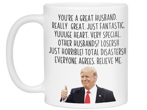 Funny Husband Gifts - Trump Great Fantastic Husband Coffee Mug