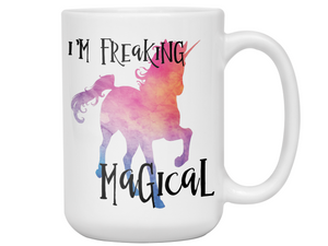 I'm Freaking Magical Funny Unicorn Coffee Mug Tea Cup