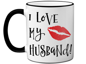 I Love My Husband Coffee Mug Tea Cup Gift Idea for Husbands