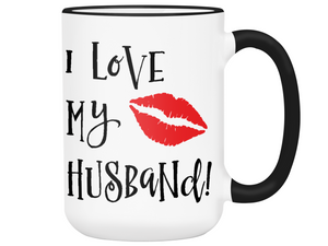 I Love My Husband Coffee Mug Tea Cup Gift Idea for Husbands