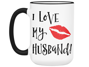I Love My Husband Coffee Mug Tea Cup Gift Idea for Husbands