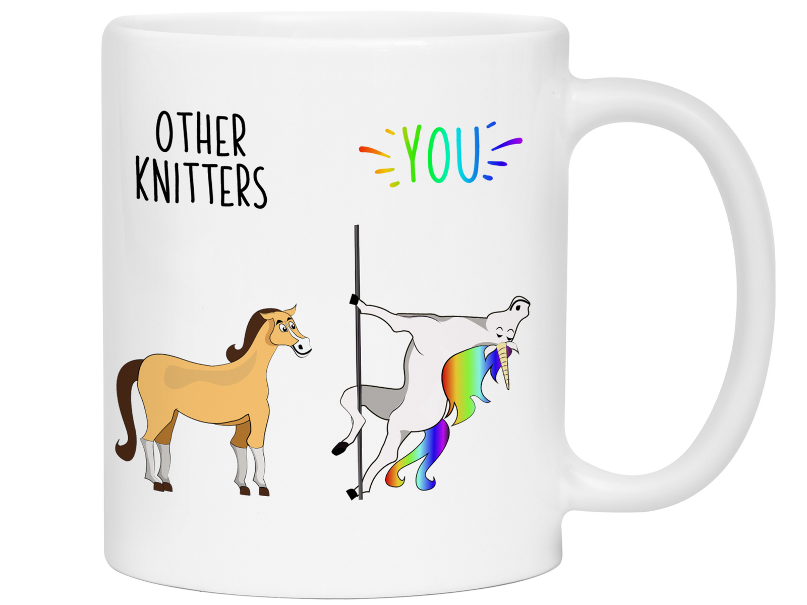 Knitter Gifts - Other Knitters You Funny Unicorn Coffee Mug