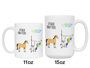 Knitter Gifts - Other Knitters You Funny Unicorn Coffee Mug
