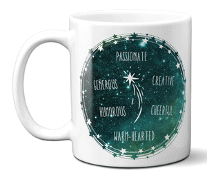 Leo Zodiac Sign Coffee Mug Tea Cup | Horoscope, Astrology, Constellation | Unique Gift Idea | Two Sided