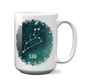Leo Zodiac Sign Coffee Mug Tea Cup | Horoscope, Astrology, Constellation | Unique Gift Idea | Two Sided