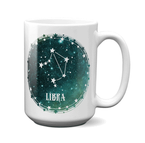 Libra Zodiac Sign Coffee Mug | Horoscope, Astrology, Constellation | Unique Gift Idea | Two Sided