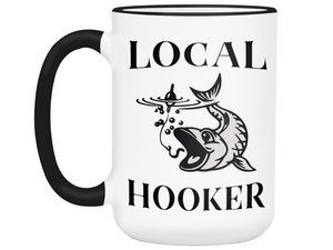 Local Hooker Funny Fishing Coffee Mug Tea Cup | Fisherman Gifts