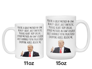 Funny Mother-in-law Gifts - Trump Great Fantastic Mother-in-law Coffee Mug