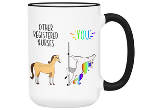 Registered Nurse Gifts - Other Registered Nurses You Funny Unicorn Coffee Mug - RN Graduation Gifts