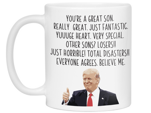 Funny Son Gifts - Trump Great Fantastic Son Coffee Mug