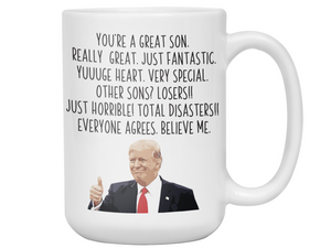 Funny Son Gifts - Trump Great Fantastic Son Coffee Mug