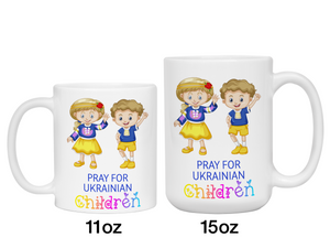 Pray for Ukrainian Children Coffee Mug