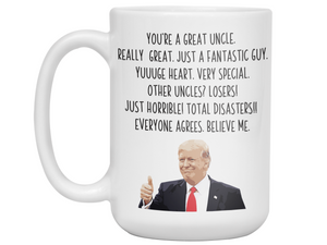 Funny Uncle Gifts - Trump Great Fantastic Uncle Coffee Mug