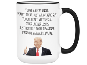 Funny Uncle Gifts - Trump Great Fantastic Uncle Coffee Mug