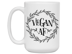 Vegan AF Funny Coffee Mug Cup, Vegan Gift Idea