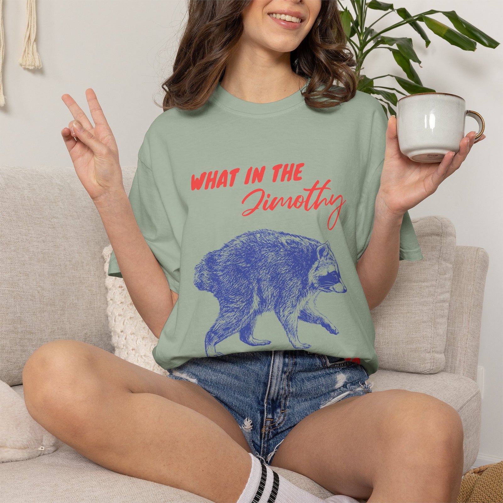 What in the Jimothy Raccoon Shirt – Funny Comfort Colors® Tee