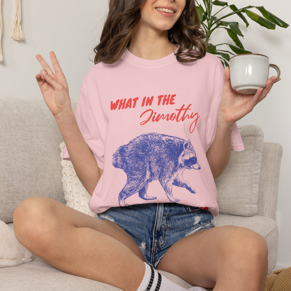 What in the Jimothy Raccoon Shirt – Funny Comfort Colors® Tee