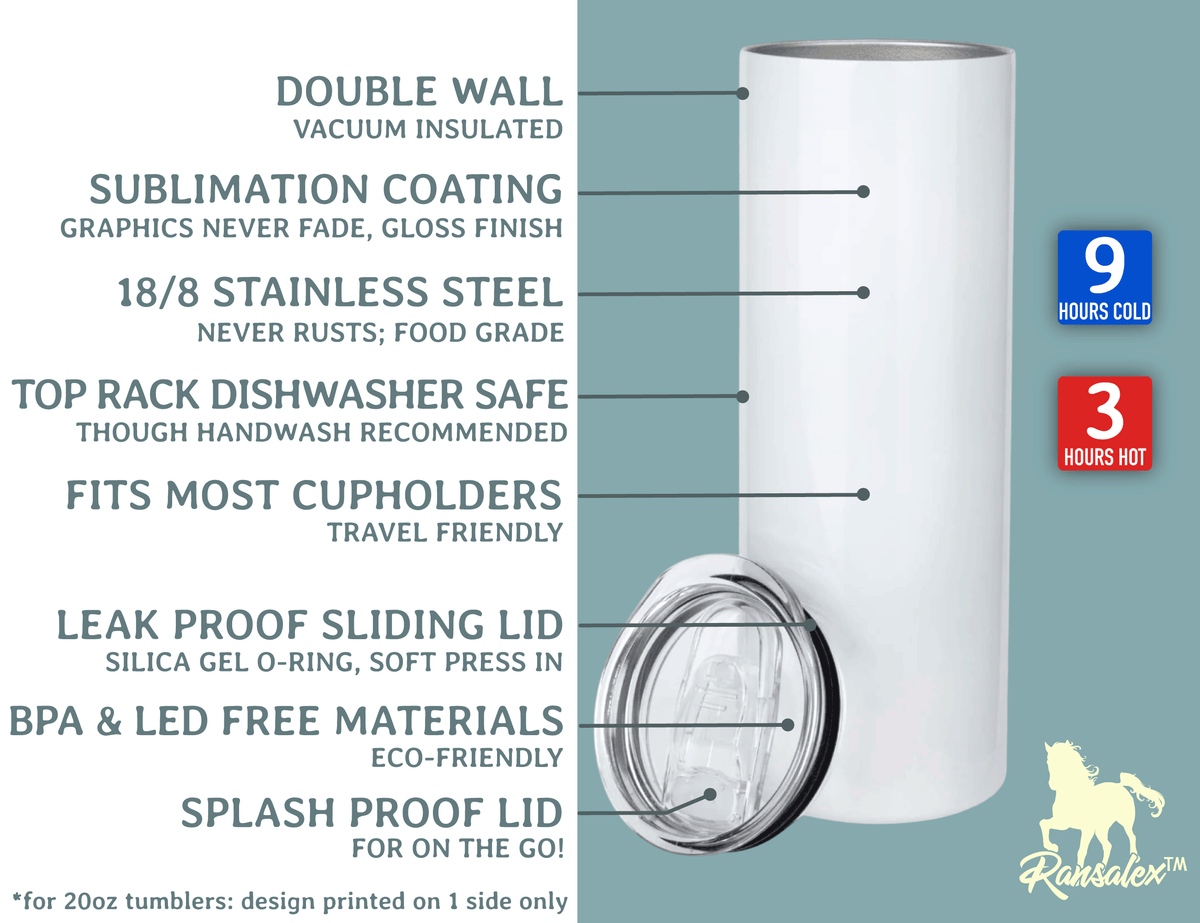 Personalized Teacher Tumbler – Blue Chinoiserie Flower Pattern with Custom Name & Bow – Unique Teacher Gift