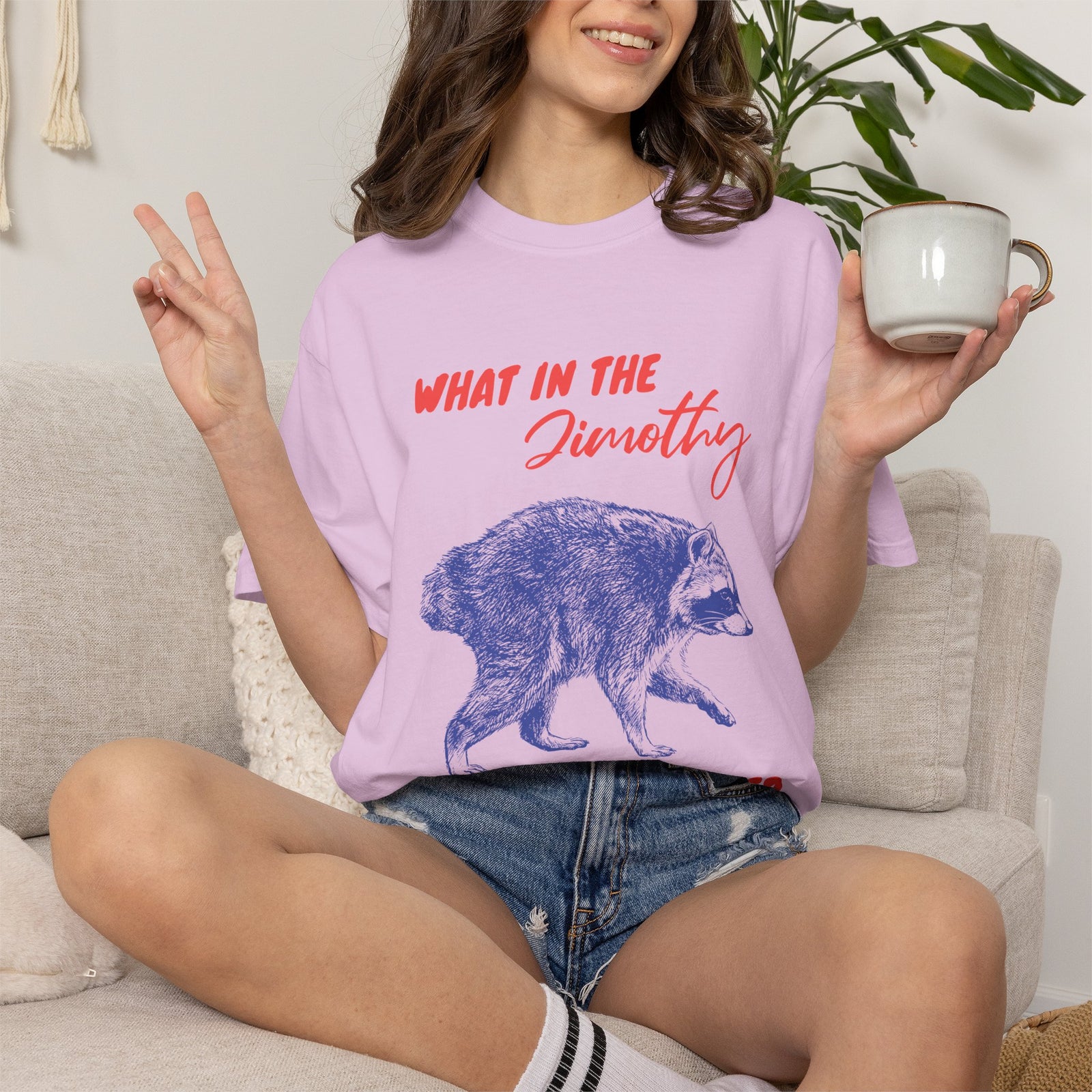 What in the Jimothy Raccoon Shirt – Funny Comfort Colors® Tee