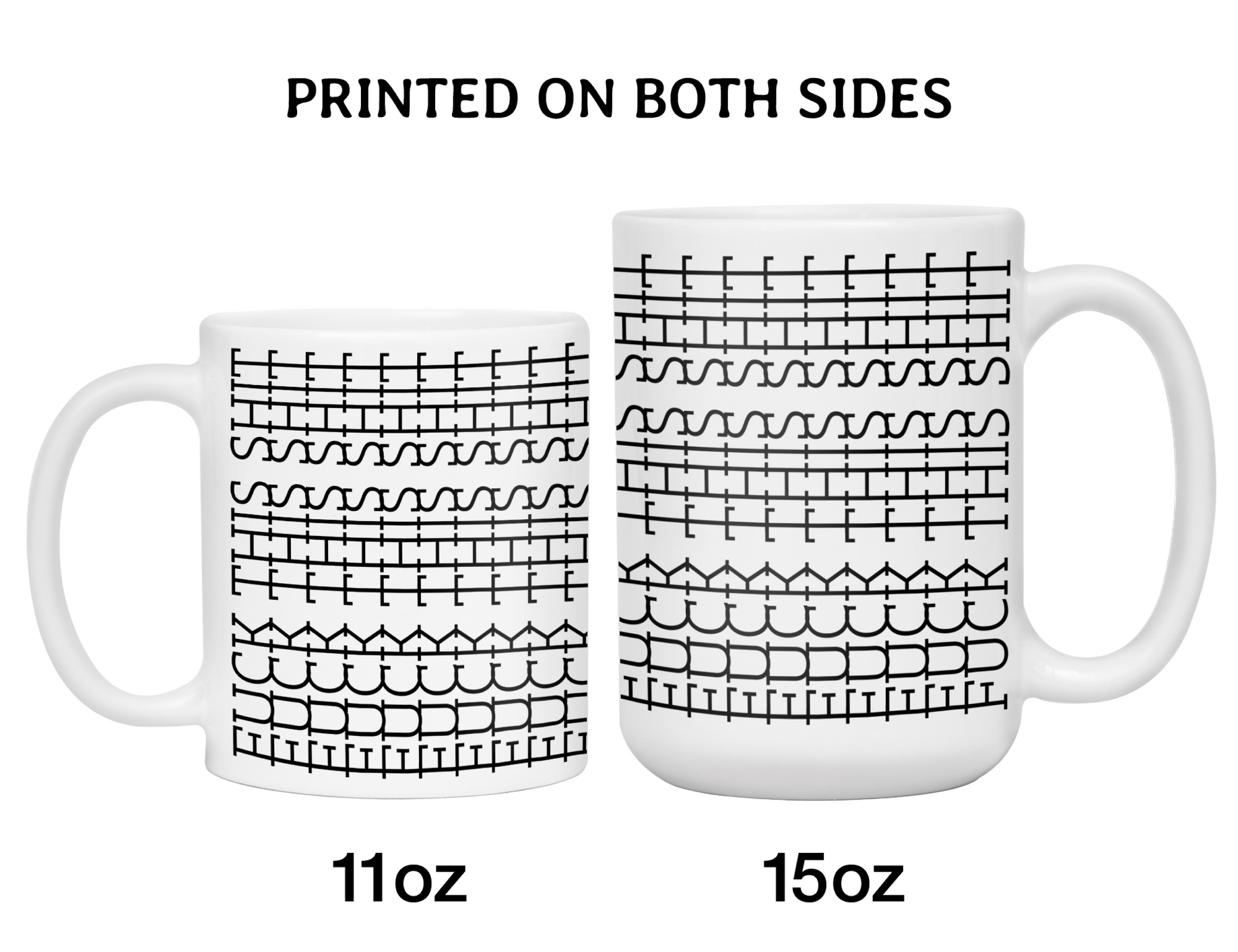 Hidden Message Funny Coffee Mug - Swear Message Friend Office Coworker Gift Cup - White Elephant Gift Idea