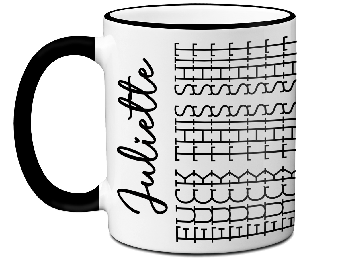 hidden message custom name mug
