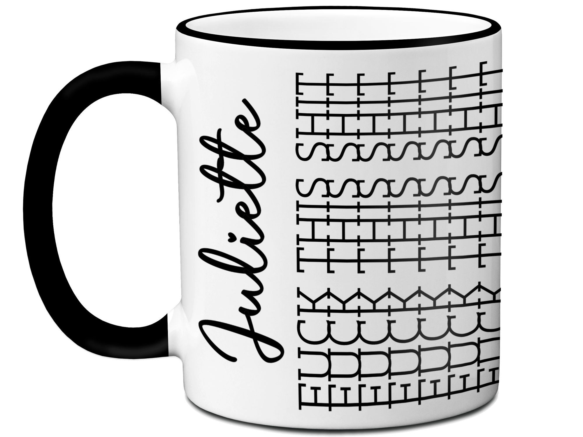 hidden message custom name mug