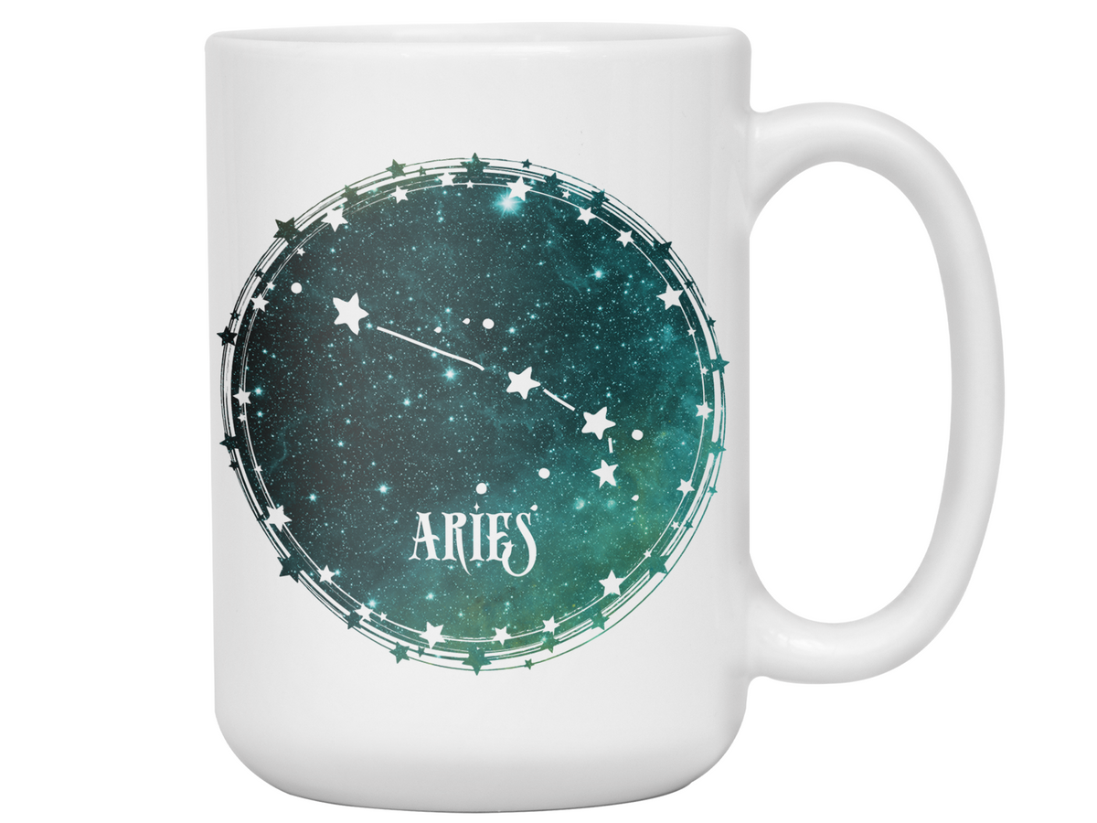 Aries Zodiac Sign Coffee Mug | Horoscope, Astrology, Constellation | Unique Gift Idea | Two Sided