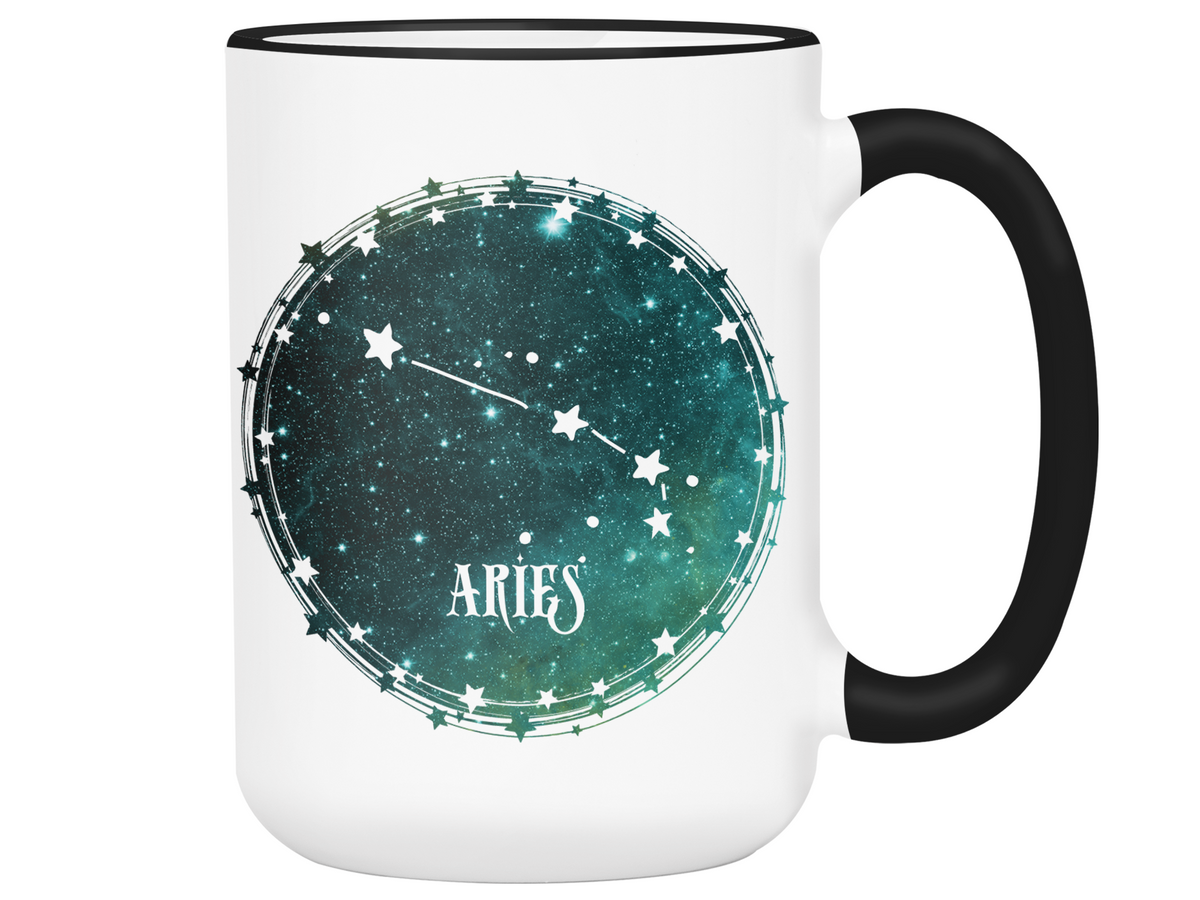 Aries Zodiac Sign Coffee Mug | Horoscope, Astrology, Constellation | Unique Gift Idea | Two Sided