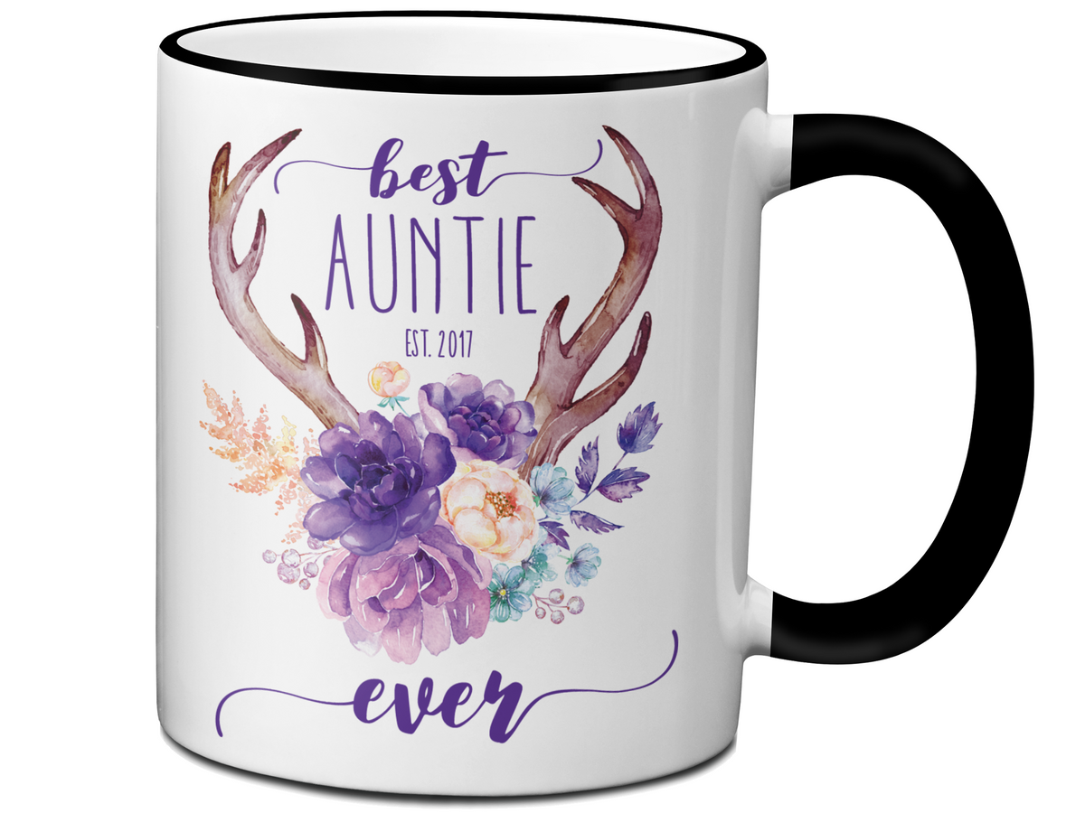 Best Auntie Ever Coffee Mug (Customizable/Personalized) Tea Cup Great Gift Idea