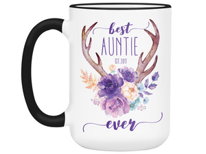 Best Auntie Ever Coffee Mug (Customizable/Personalized) Tea Cup Great Gift Idea