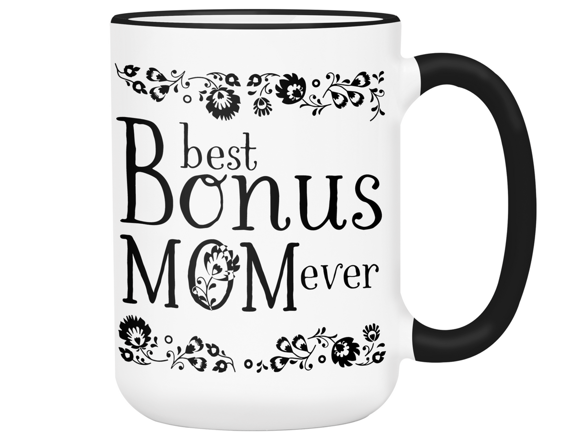 Best Bonus Mom Ever Coffee Mug Step Mother/Mother-in-Law Gift Idea Tea Cup