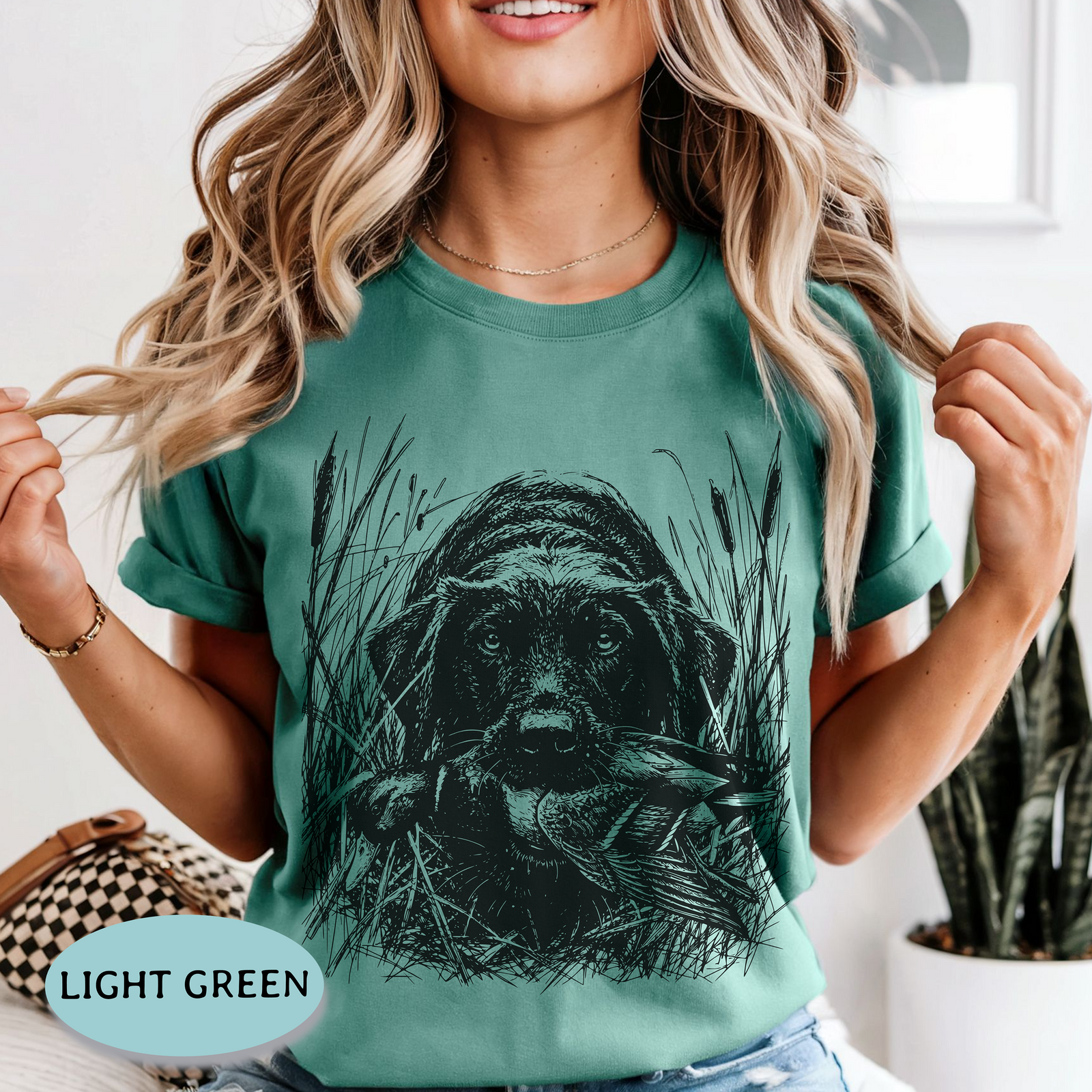 Black Lab Duck Hunting Shirt – Mallard Comfort Colors® Tee