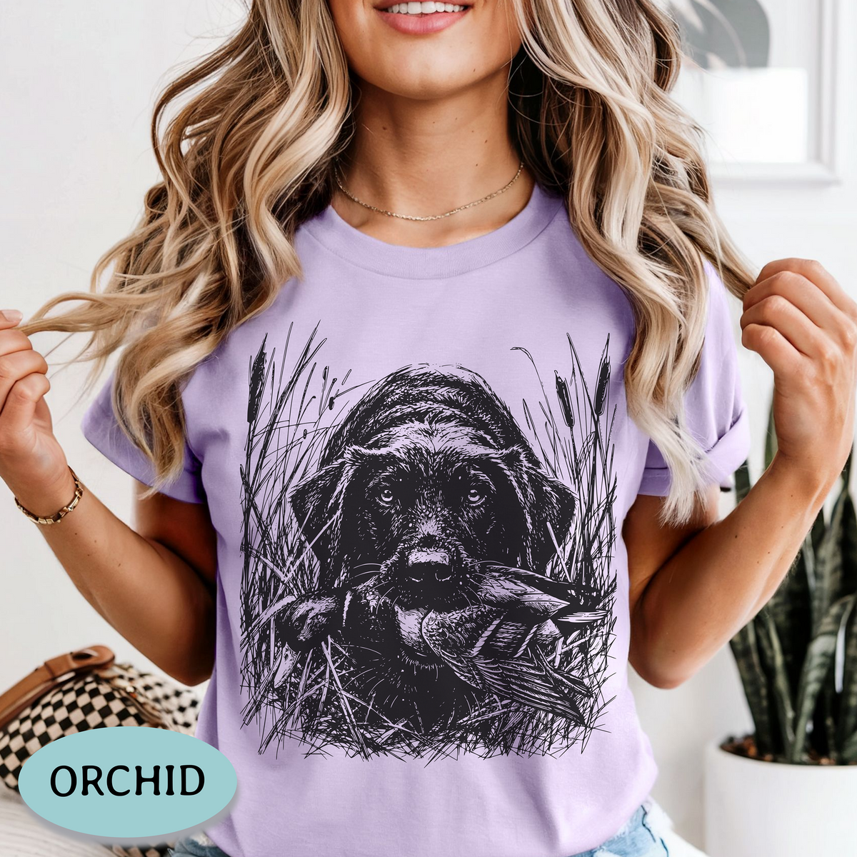 Black Lab Duck Hunting Shirt – Mallard Comfort Colors® Tee