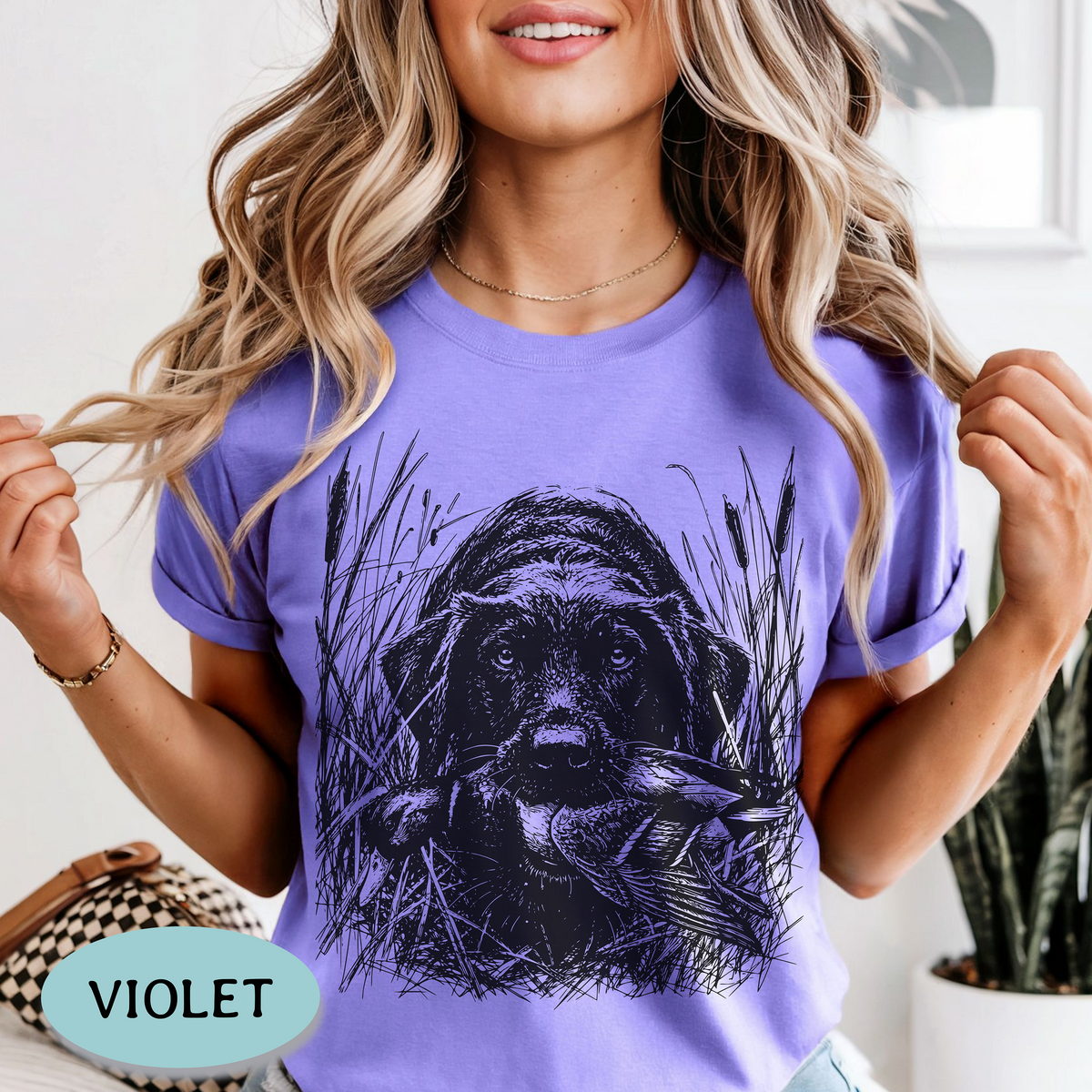 Black Lab Duck Hunting Shirt – Mallard Comfort Colors® Tee