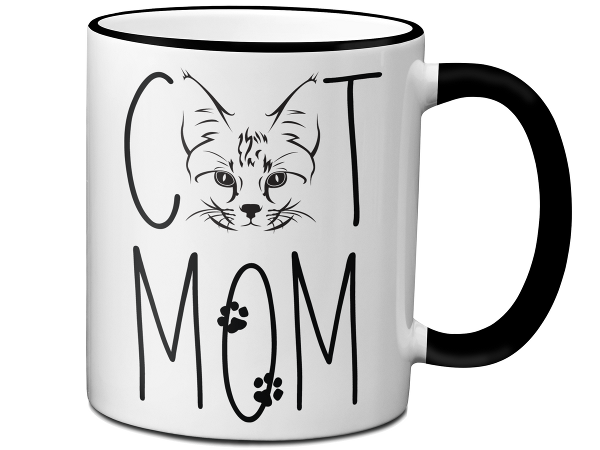 Cat Mom Gifts - Cat Mom Coffee Mug - Mother's Day Gift Idea for Cat Mom
